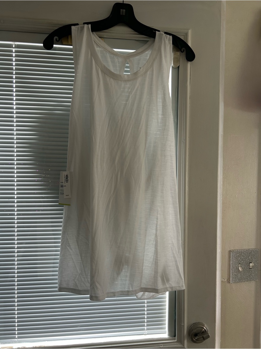 Old Navy White Sleeveless Knit Chemise